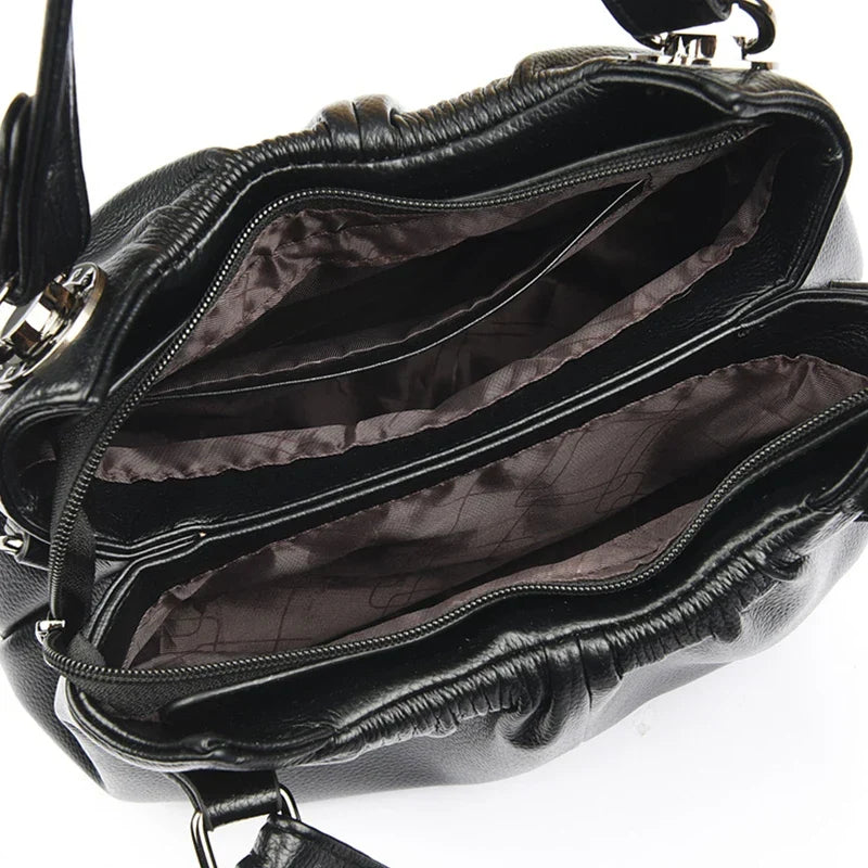 Genuine Leather Crossbody Handbag