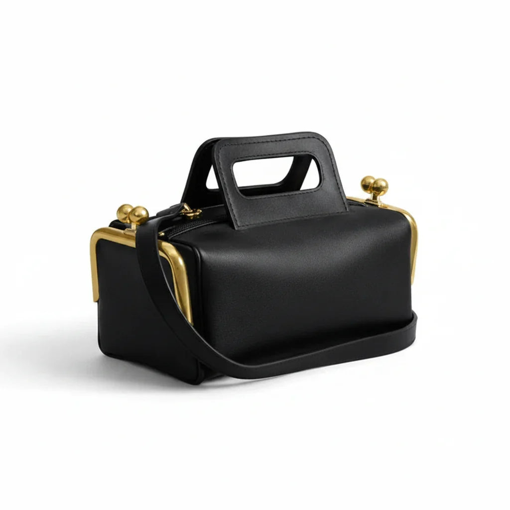 Kiss Lock Shoulder Handbag