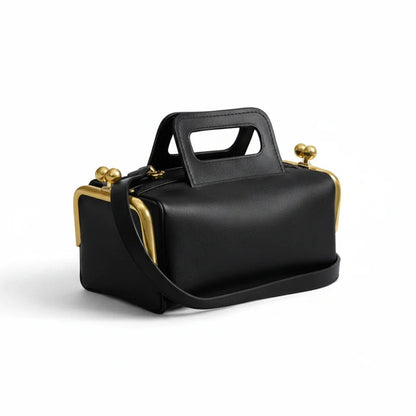 Kiss Lock Shoulder Handbag