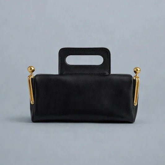 Kiss Lock Shoulder Handbag