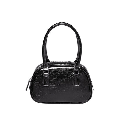 Harlow Glossy Mini Bowling Handbag