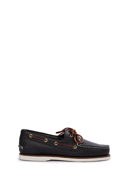 TIMBERLAND Women - Amherst 2-Eye boat shoes in medium blue full-grain