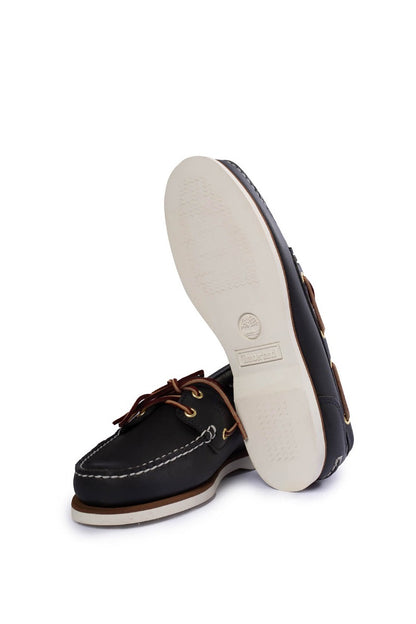 TIMBERLAND Women - Amherst 2-Eye boat shoes in medium blue full-grain