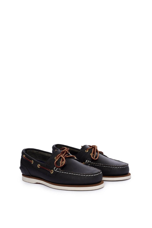 TIMBERLAND Women - Amherst 2-Eye boat shoes in medium blue full-grain