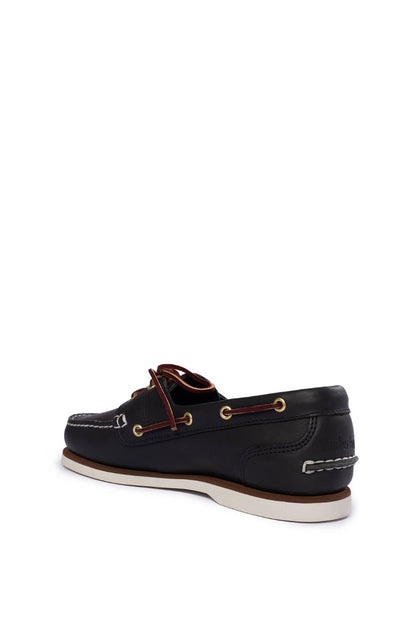 TIMBERLAND Women - Amherst 2-Eye boat shoes in medium blue full-grain