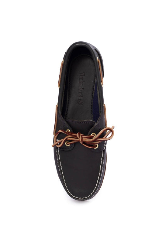 TIMBERLAND Women - Amherst 2-Eye boat shoes in medium blue full-grain