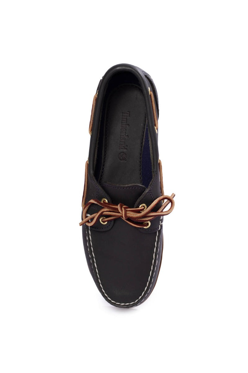 TIMBERLAND Women - Amherst 2-Eye boat shoes in medium blue full-grain